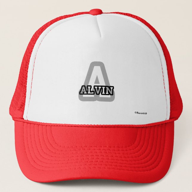 A is for Alvin Trucker Hat (Front)