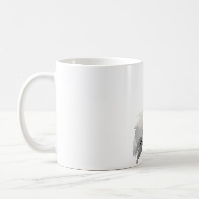 A is for American White Pelican Coffee Mug (Left)