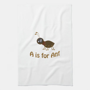 A is for Ant Tea Towel