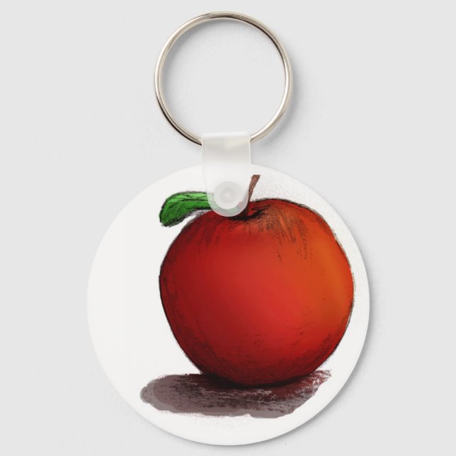 A is for Apple Key Ring (Front)