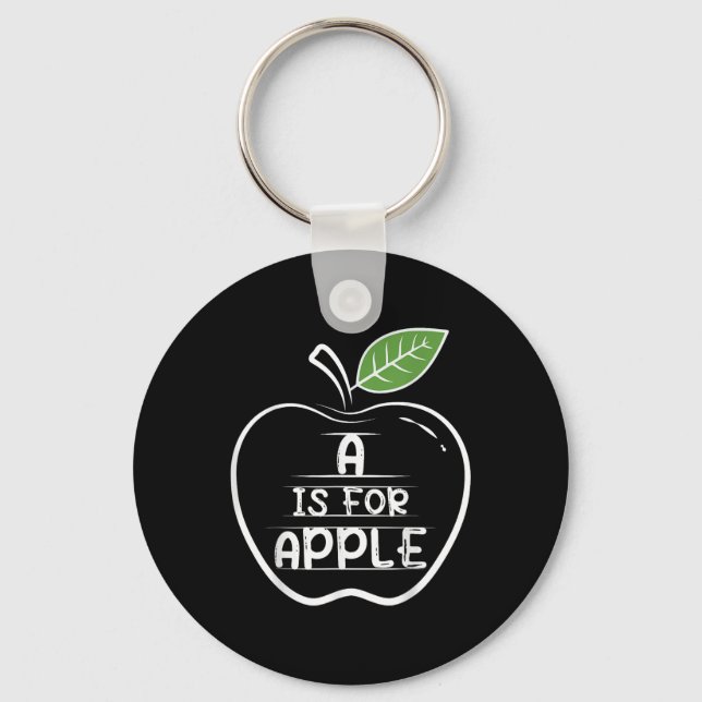 A Is For Apple Picking Adventure Love Apple Picker Key Ring (Front)