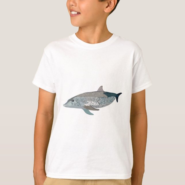 A is for Atlantic Spotted Dolphin  T-Shirt (Front)