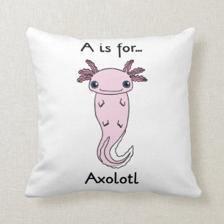 A is for Axolotl Pillow