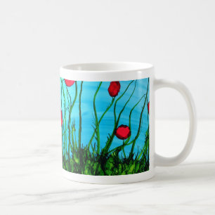 A is for Azure alphabet art mug