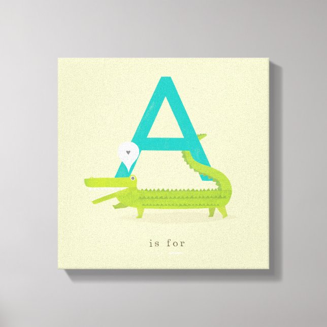 A is for... canvas print (Front)
