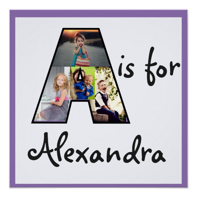 A is for Name Poster (Front)