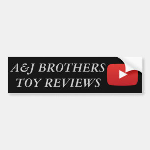 a&j brothers youtube bumper sticker