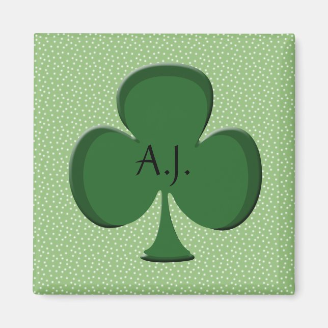 A.J. Shamrock My Name Magnet (Front)