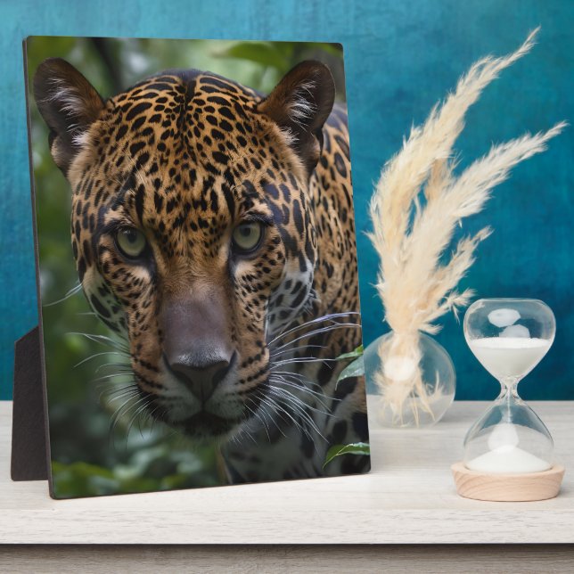 A Jaguar Is Stalking In The Forest, Plaque (Side)