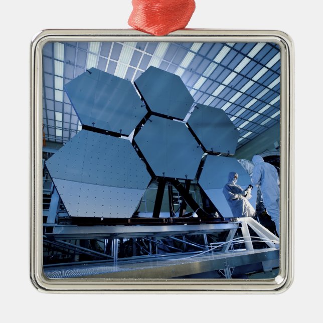 A James Webb Space Telescope array Metal Tree Decoration (Front)