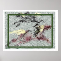 a _Japanese horse samurai art equestrian sumi