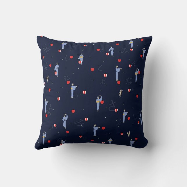 A Japanese summer night 3 Cushion (Back)