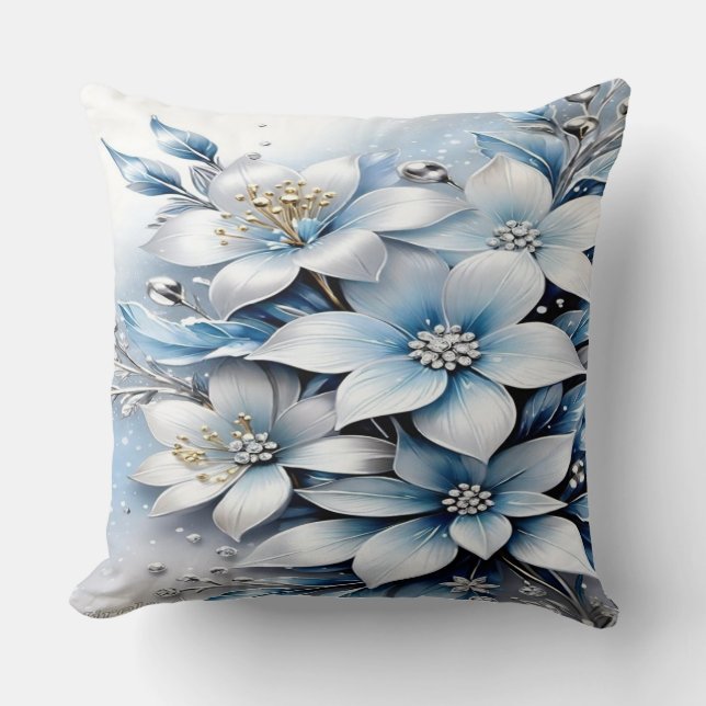  A Jasmine Dream Throw Pillow (Front)