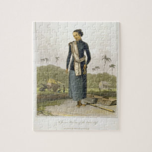 A Javan Woman of the Lower Class, plate 3 from Vol Jigsaw Puzzle