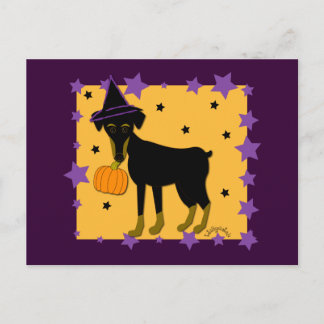 A Jazzy Witch Postcard