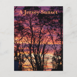 A Jersey Sunset Postcard