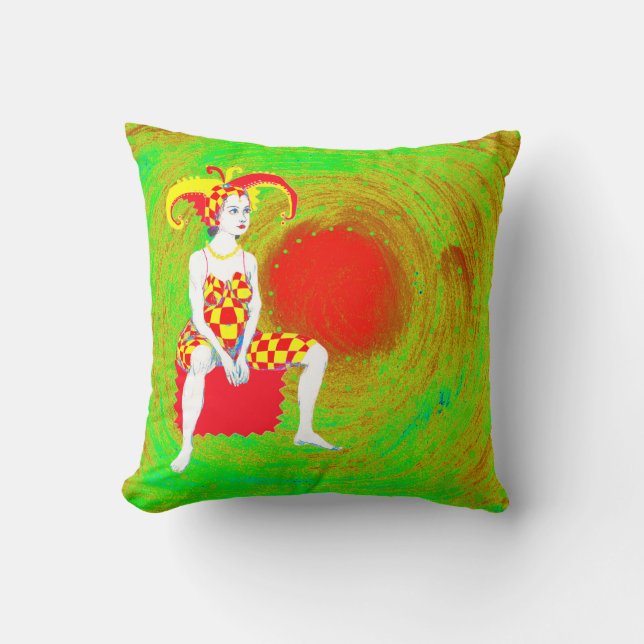 A jester queen cushion (Front)