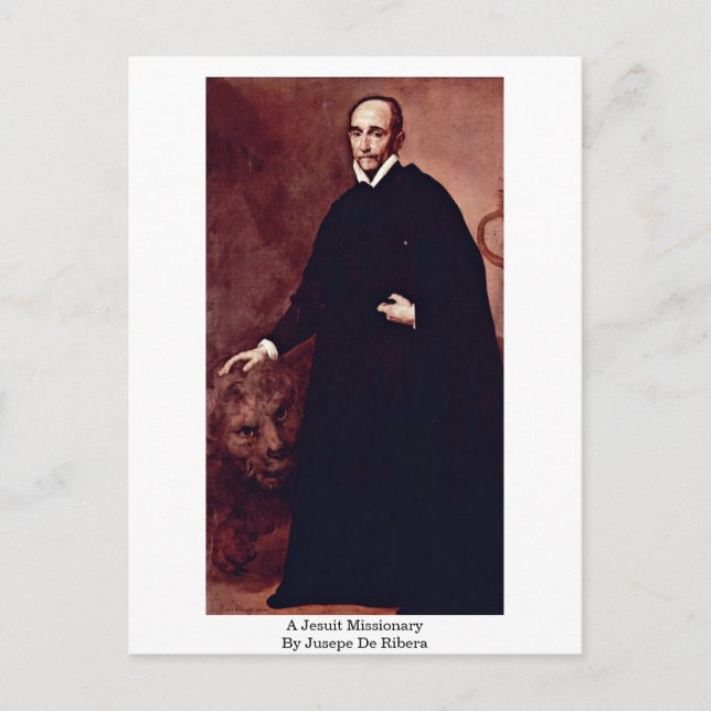 A Jesuit Missionary By Jusepe De Ribera Postcard (Front)