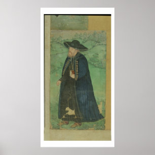 A Jesuit priest, inscribed in Persian: 'Jahangir S Poster