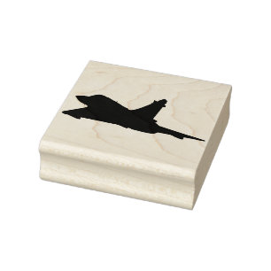 A jet fighter rubber stamp