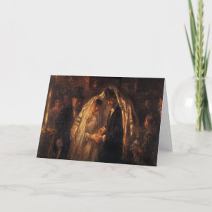 A Jewish Wedding by Jozef Israels - Circa 1903 Card