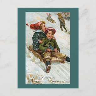 "A Jolly Christmas to You" Holiday Postcard