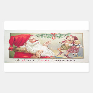 A Jolly Good Christmas Rectangular Sticker