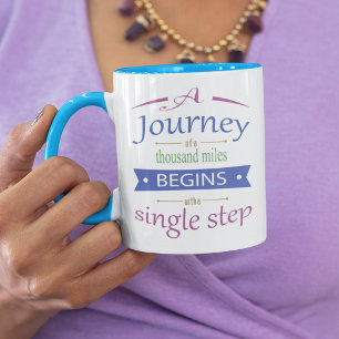 A Journey Of A Thousand Miles Quote Mug Mug