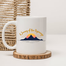 A Journey of New Beginning Sunrise Mug