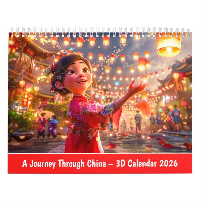 A Journey Through China – 3D Calendar 2026 (Cover)