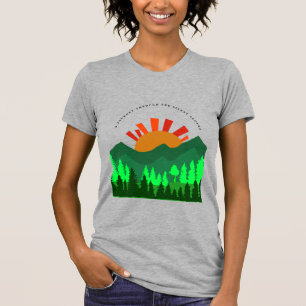 A Journey Through the Silent Slopes Retro Mountain T-Shirt