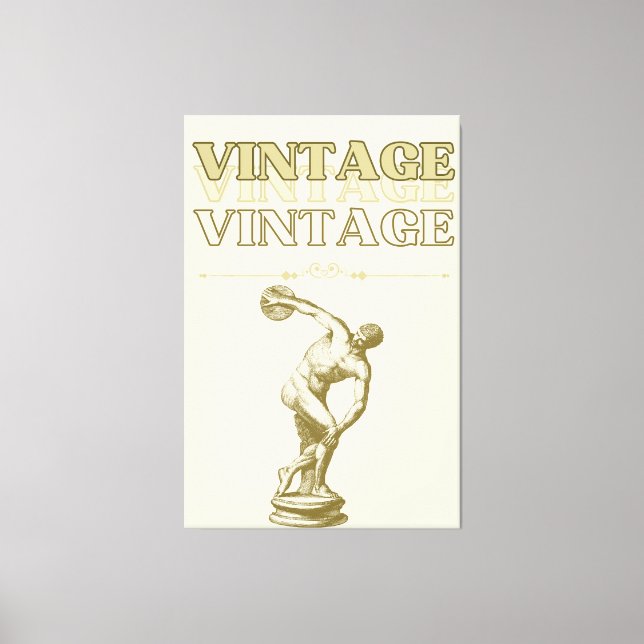 A Journey through Vintage Aesthetic Canvas Print (Front)