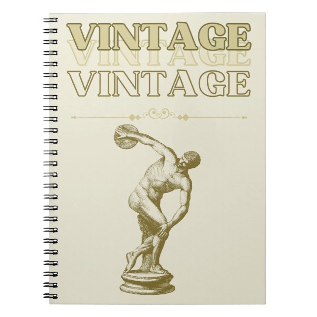 A Journey through Vintage Aesthetic Notebook (Front)