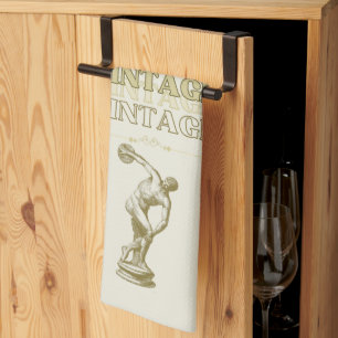 A Journey through Vintage Aesthetic Tea Towel