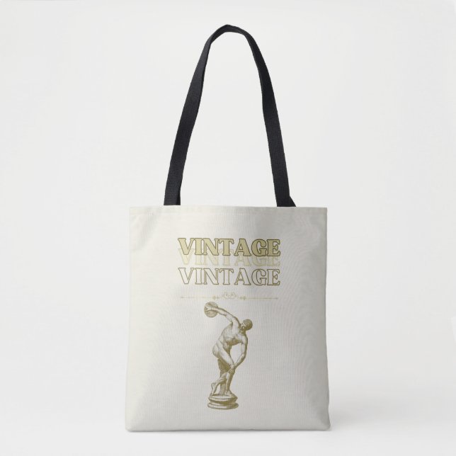 A Journey through Vintage Aesthetic Tote Bag (Front)