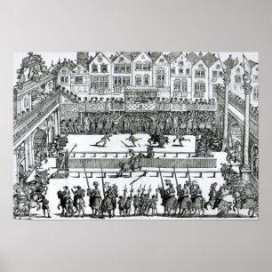 A Jousting Scene Poster