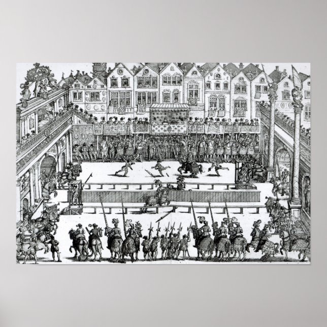 A Jousting Scene Poster (Front)