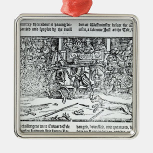 A Jousting Tournament Metal Tree Decoration