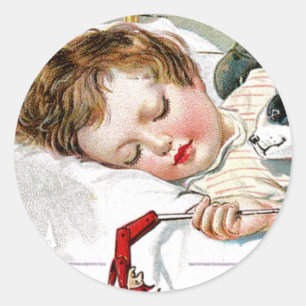 A Joyful Christmas Classic Round Sticker
