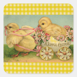 A Joyful Easter Square Sticker