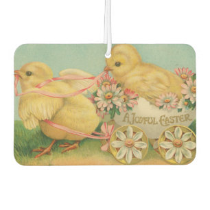 "A Joyful Easter" VIntage Postcard, ca. 1915 Car Air Freshener