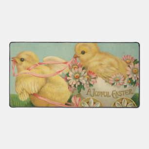 "A Joyful Easter" VIntage Postcard, ca. 1915 Desk Mat