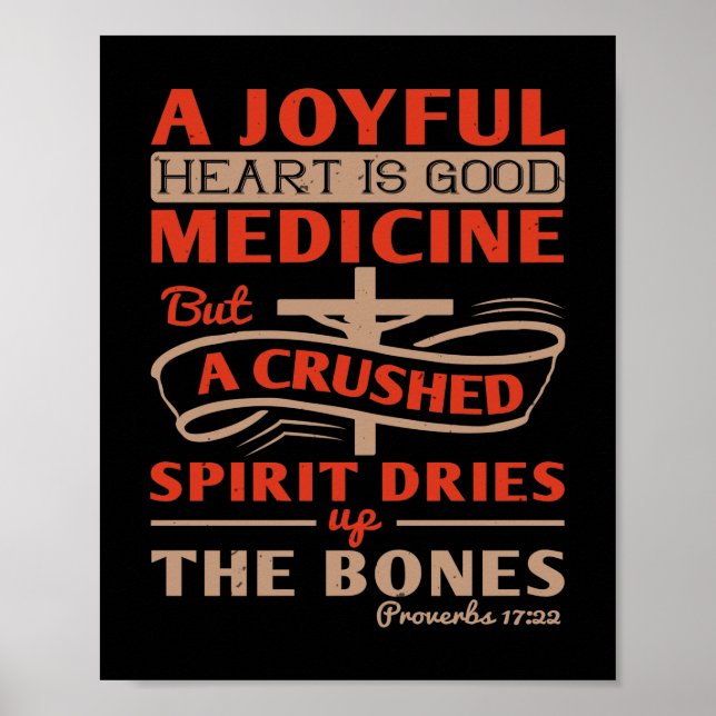 A Joyful Heart Is Good Medicine Poster (Front)