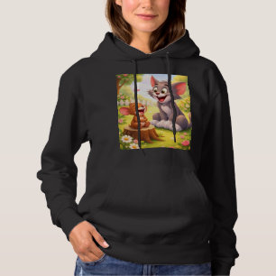 A Joyful Pause in the Garden Hoodie
