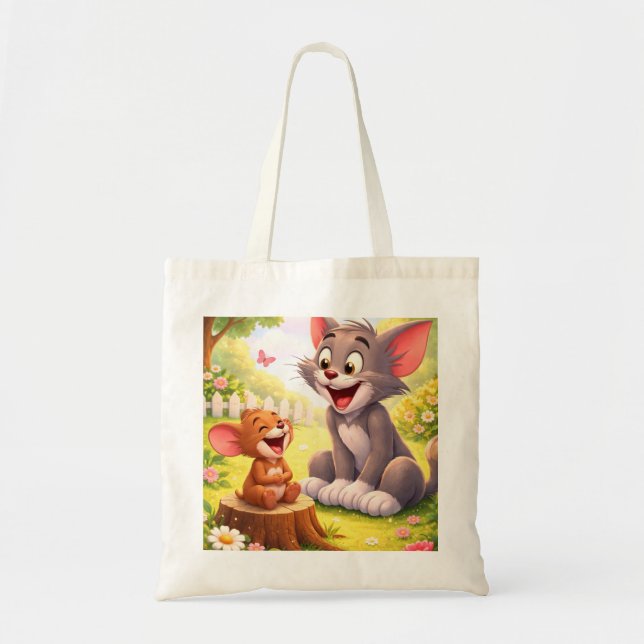 A Joyful Pause in the Garden Tote Bag (Front)