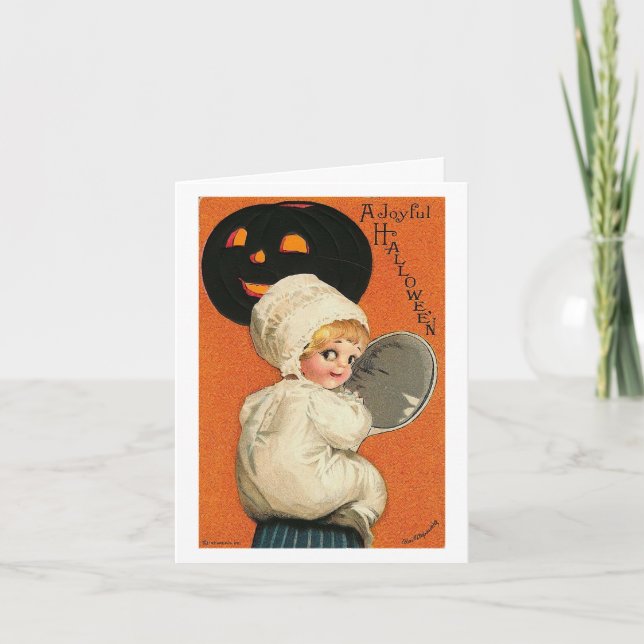 A Joyful Vintage Halloween Card (Front)
