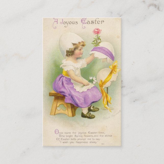 A Joyous Eater Greeting Business Card (Front)