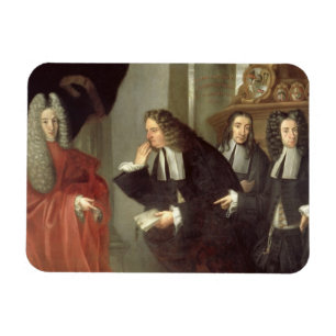 A Judge and Three Advocates, Venetian School (oil Magnet