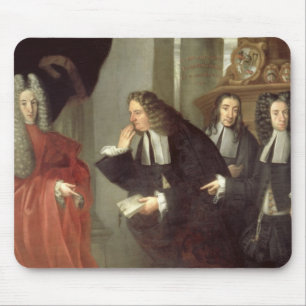 A Judge and Three Advocates, Venetian School (oil Mouse Pad