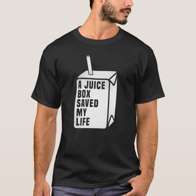 A Juice Box Saved My Life 2022 Diabetes Awareness T-Shirt (Front)